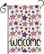 Welcome America Stars Patriotic 4th of July Memorial Day Independence Day Garden Flag Yard Flag 12x18 Inch Double Sided Small Mini Yard Outdoor Outside Holiday Decoration
